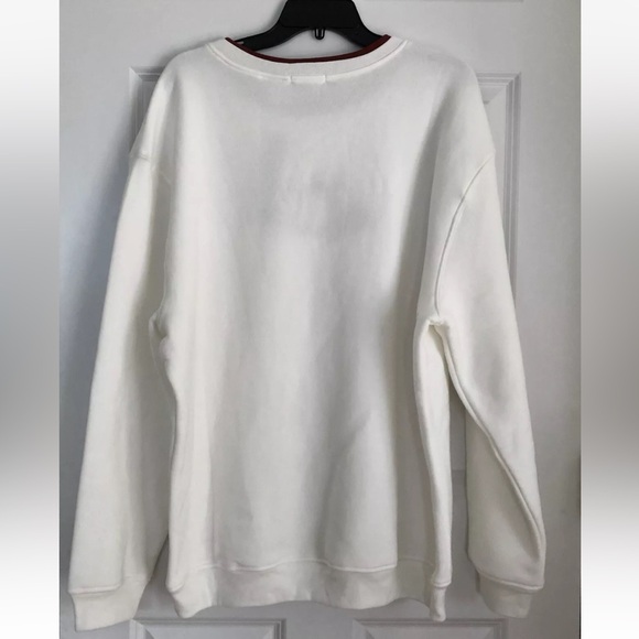 HASTING & SMITH WOMEN'S PLUS SIZE 1X,2X SWEATER WHITE EMBROIDERED PUMPKIN DESIGN - Picture 3 of 9